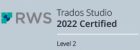 trados studio 2022 certified level 2 badge size 1